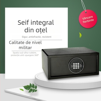 Seif electronic din oțel, compact, pentru casă, birou și hotel, cu parolă, anti-furt