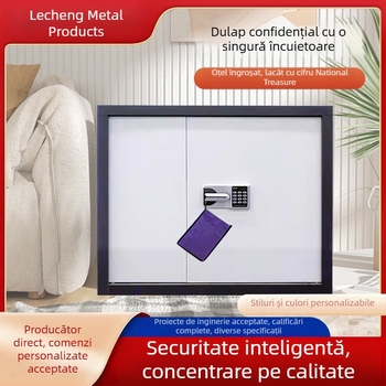 Seif electronic pentru parole, dulap metalic pentru dosare cu încușare prin amprentă, spațiu de depozitare pentru documente financiare