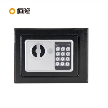 Seif electronic de perete Henglong E-17, mic, din oțel integral, pentru uz casnic