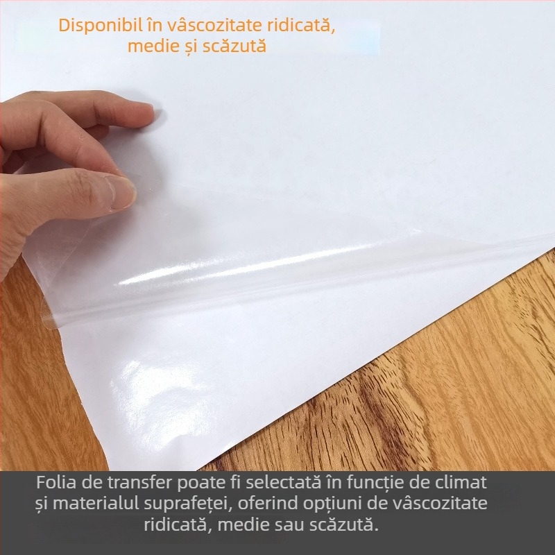 Film de transfer transparent, 60 cm, și hârtie de transfer pentru grafice auto și litere