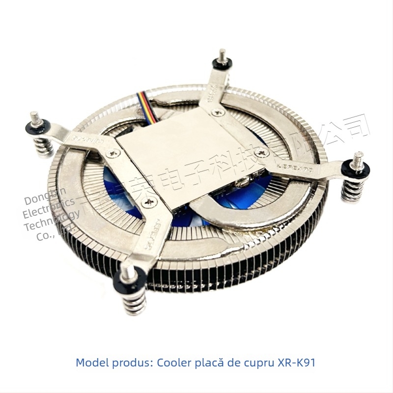 Radiator inteligent cu controlul temperaturii, flux de aer mare, design cu lamele fine, două țevi din cupru, structură din cupru-aluminiu