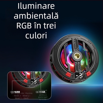 Răcitor pentru telefon cu clips magnetic, răcire pe bază de semiconductori, tehnologie Ice-Seal, pentru gaming și streaming, compatibil cu tablete.