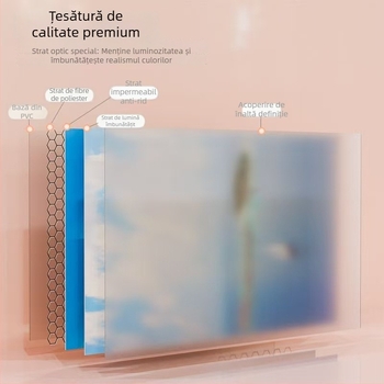 Ecran de proiecție HD pliabil pentru exterior cu două suporturi