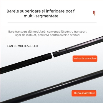 Ecran de proiecție portabil pentru exterior cu suport, 100–120 inch, montaj pe perete fără găuri, anti-reflexie, pentru uz casnic
