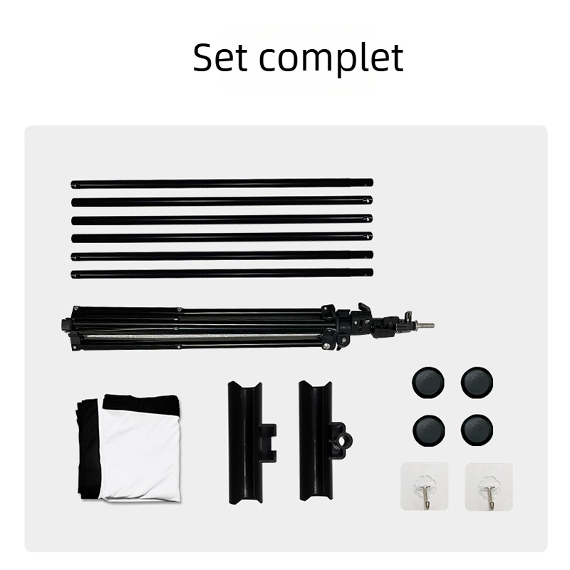 Ecran de proiecție portabil pentru exterior cu suport, 100–120 inch, montaj pe perete fără găuri, anti-reflexie, pentru uz casnic