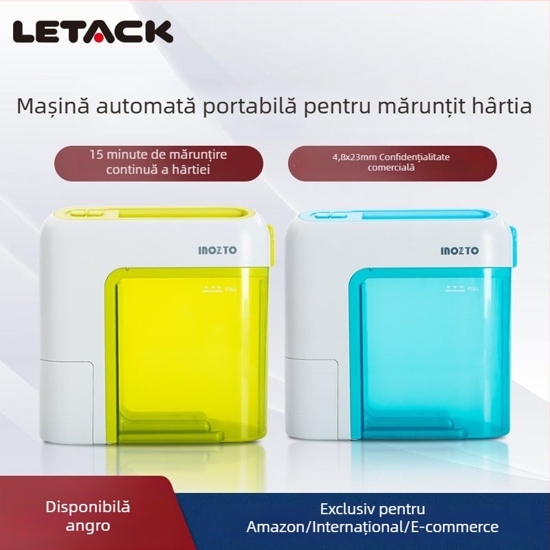 Inozto Bo-a6h tocător electric de hârtie, automat, format A4, pentru casă și birou, cu putere mare