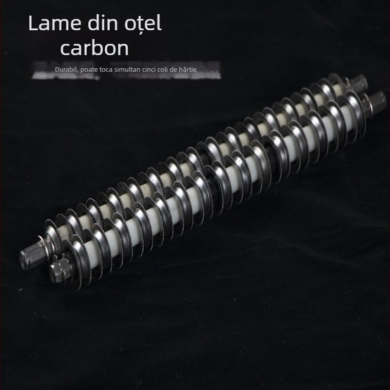 Lingya S606B Distrugător de hârtie electric, economic, 10 L, tăiere în fâșii, pentru uz casnic