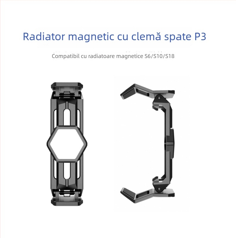 Accesoriu de răcire silențios cu clips magnetic pentru telefoane și tablete, ideal pentru jocuri și streaming live