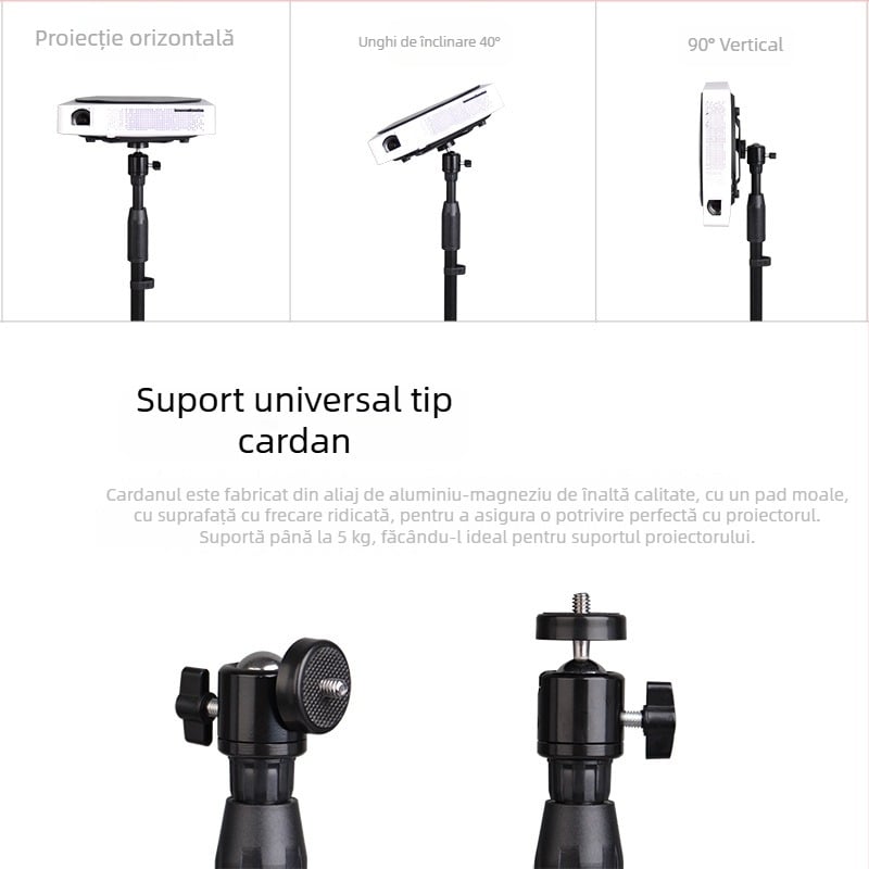 Suport metalic pentru proiector cu bază disc, pentru podea, universal G1, H1, Z4