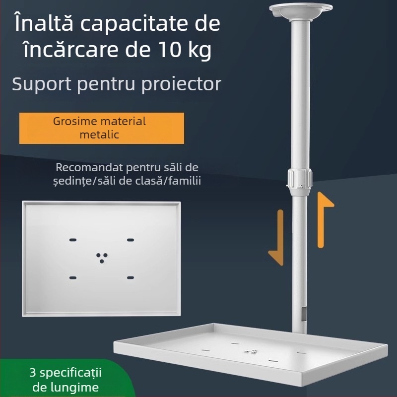 Suport de proiector pentru tavan și perete, reglabil telescopic