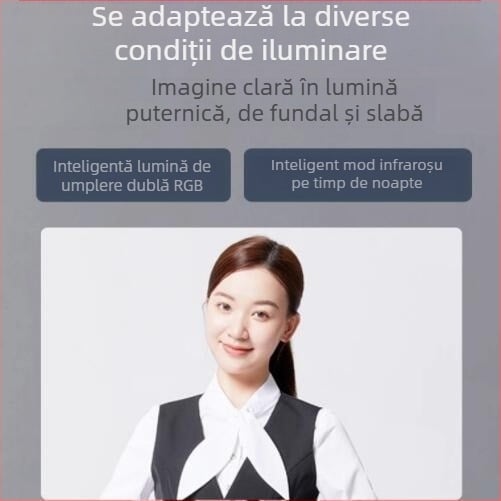 Dispozitiv de control al accesului cu recunoaștere facială, frecvență dublă, rețea TCP/IP, înregistrare a prezenței