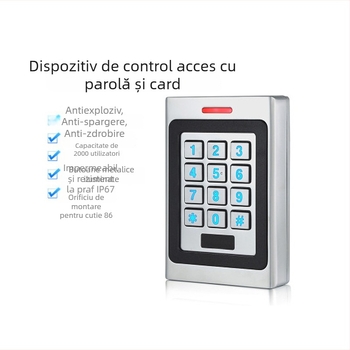 Controler de acces metalic exterior IP67 cu card ID și autentificare prin parolă, soluție integrată pentru birouri și complexuri rezidențiale