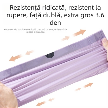 Sac de gunoi cu șnur, gros, pentru uz casnic, mare dimensiune bucătărie, plastic de unică folosință