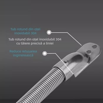 Dispozitiv de trecere a cablurilor pentru controlul accesului, cu țeavă de protecție metalică și arc anti-strivrire