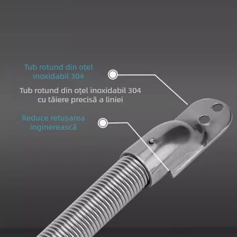 Dispozitiv de trecere a cablurilor pentru controlul accesului, cu țeavă de protecție metalică și arc anti-strivrire