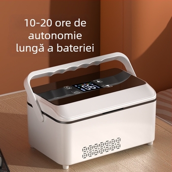 Frigider portabil pentru insulină, răcire 0–18°C, încărcare USB, pentru autovehicul și casă (12V/24V)