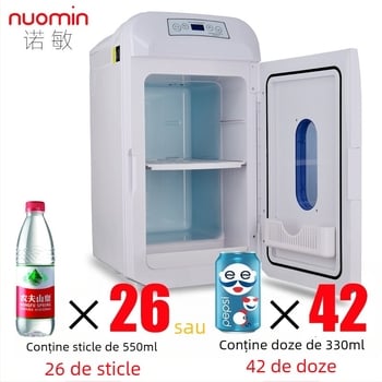 Nuomin frigider auto 35L, 12V-24V DC / 220V AC, portabil pentru mașină și casă