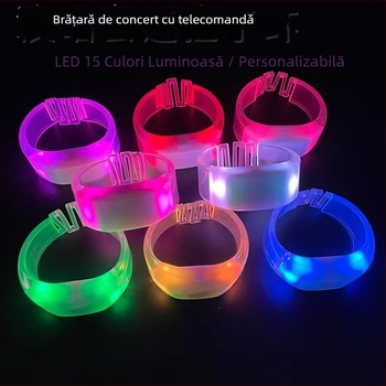 Brățară LED cu telecomandă, luminoasă pentru concerte