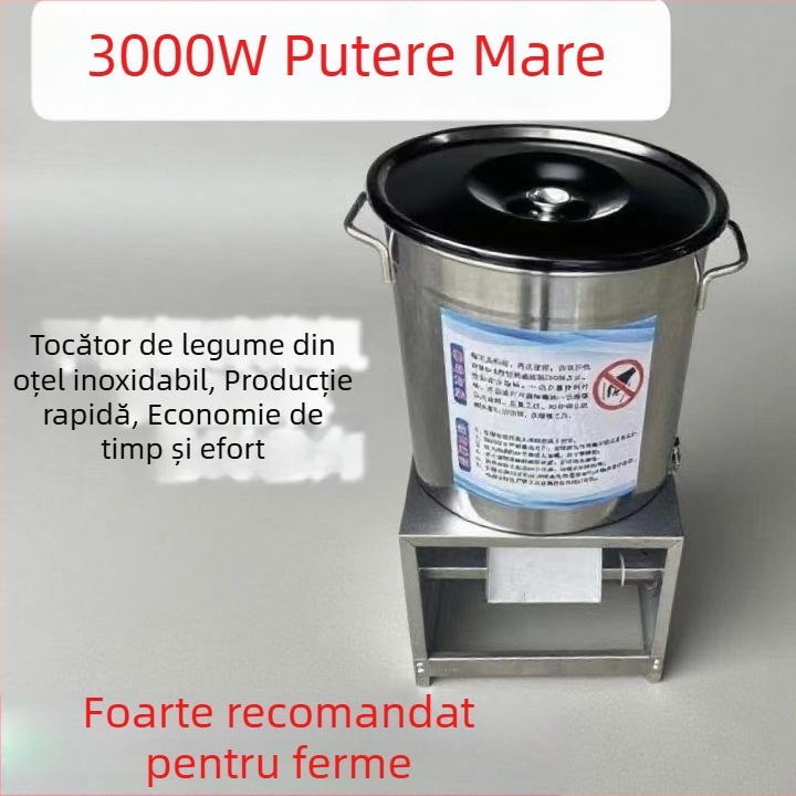 Tocător electric multifuncțional pentru legume și carne de pui, din oțel inoxidabil, uz casnic, dimensiuni compacte