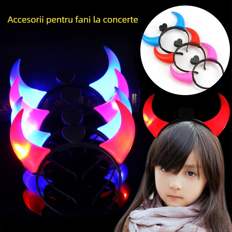 Bandă cu corn LED – corn luminos pentru încurajare