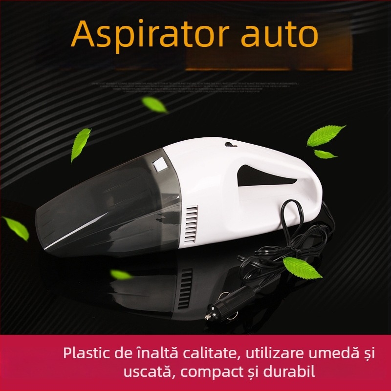 Aspirator auto portabil, umed și uscat, aspirație puternică, 12V