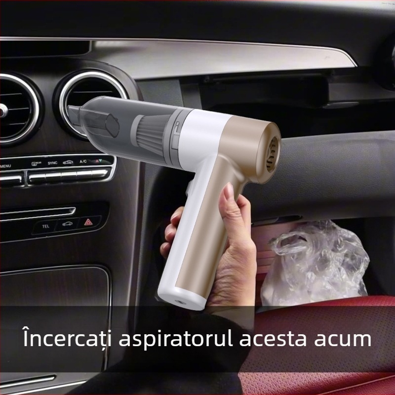 Aspirator auto fără fir, cu suflare și aspirație, multifuncțional, portabil, reîncărcabil