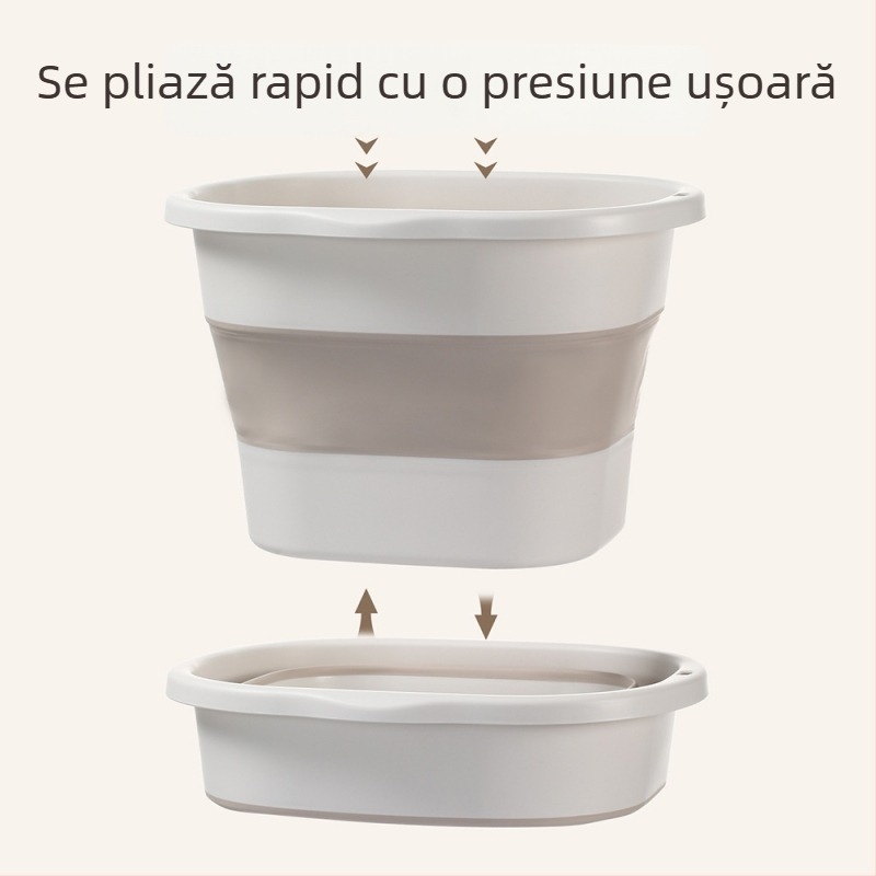 FaSoLa cadă pliabilă pentru picioare, izolată termic și cu structură robustă, portabilă, cu masaj pentru uz casnic
