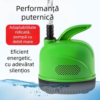 Pompe submersibilă pentru acvariu cu aspirație pe partea de jos, circulație a apei și filtrare, foarte silențioasă