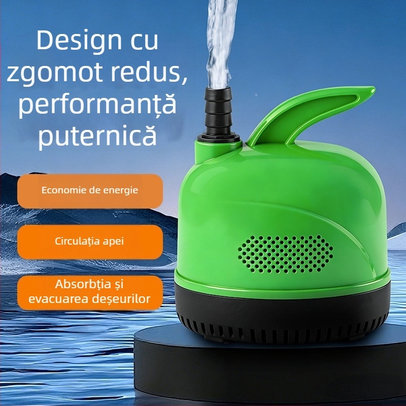 Pompe submersibilă pentru acvariu cu aspirație pe partea de jos, circulație a apei și filtrare, foarte silențioasă