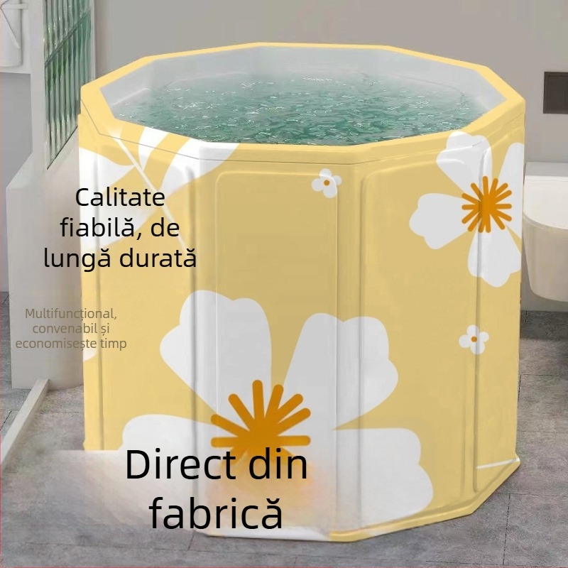 Cadă de baie pliabilă și portabilă pentru adulți și copii, utilizare acasă