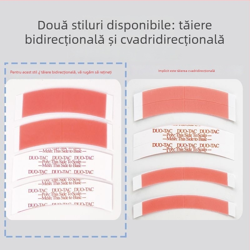 Patch pentru perucă: film adeziv dublu față, biologic, impermeabil și rezistent la transpirație, acoperire a scalpului, patch din dantelă pentru înlocuirea părului