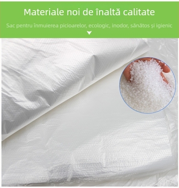 Pungă de baie pentru picioare, de unică folosință, transparentă, destinată salonului de manichiură
