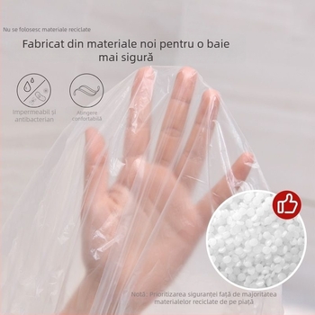 Liner de baie de unică folosință, gros, extra-large, pentru băi termale, băi private și căzi duble de hotel, husă din plastic pentru baie