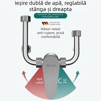 Supapă de amestec pentru boiler, disc ceramic, amestec pentru apă caldă și rece, montaj pe suprafață