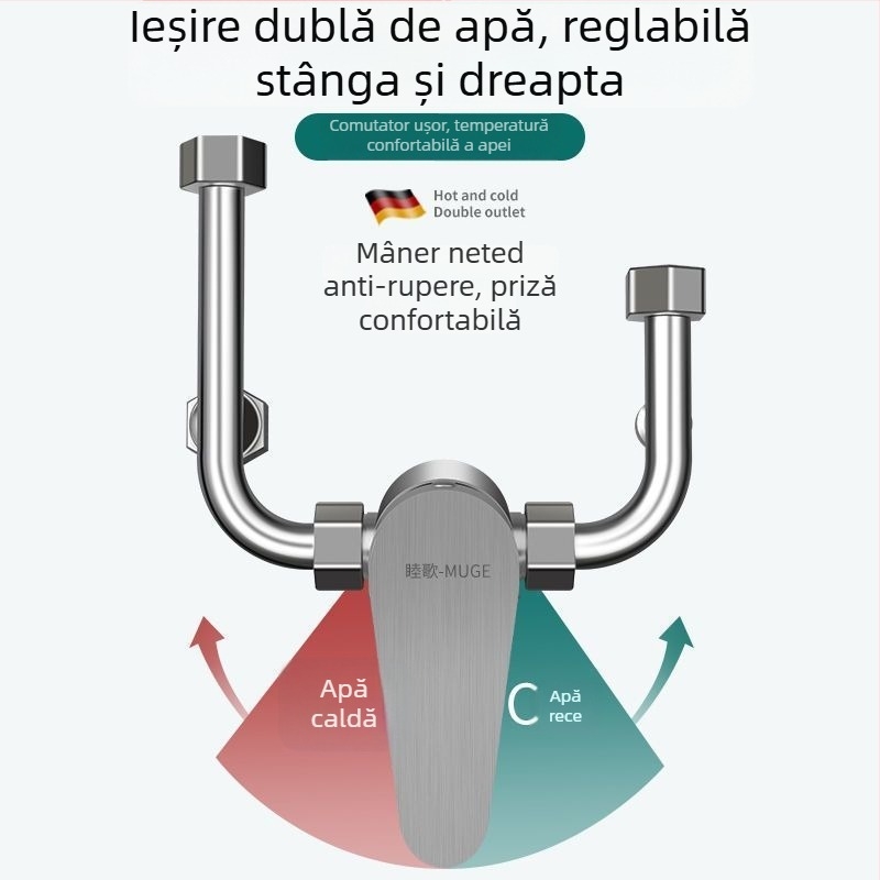 Supapă de amestec pentru boiler, disc ceramic, amestec pentru apă caldă și rece, montaj pe suprafață