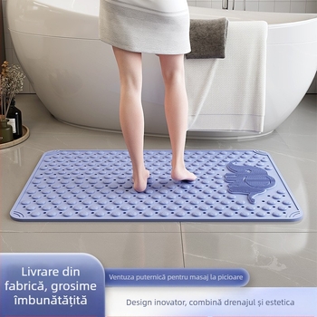 Covoraș de baie personalizabil, anti-derapant, cu ventuze, pentru cadă, masaj cu bule