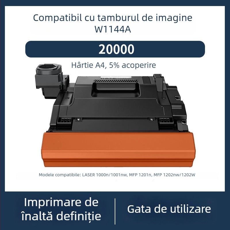 Cartuș toner HP W1143A/143A, 144A – compatibil cu 1000A/1000W/1000N și MFP 1200A/1200W