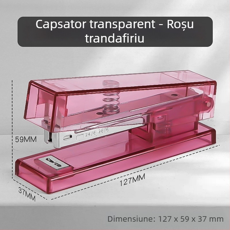 Set transparent capsatoare pentru birou și școală, capsator No.12