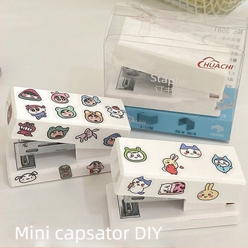Capsator mini drăguț cu Shin-Chan și Chiikawa – desen animat DIY, portabil pentru elevi