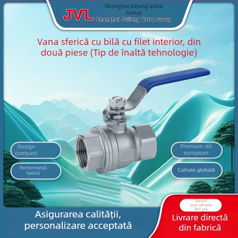 Supapă cu bilă din două părți, filet interior, manuală, tip tehnic