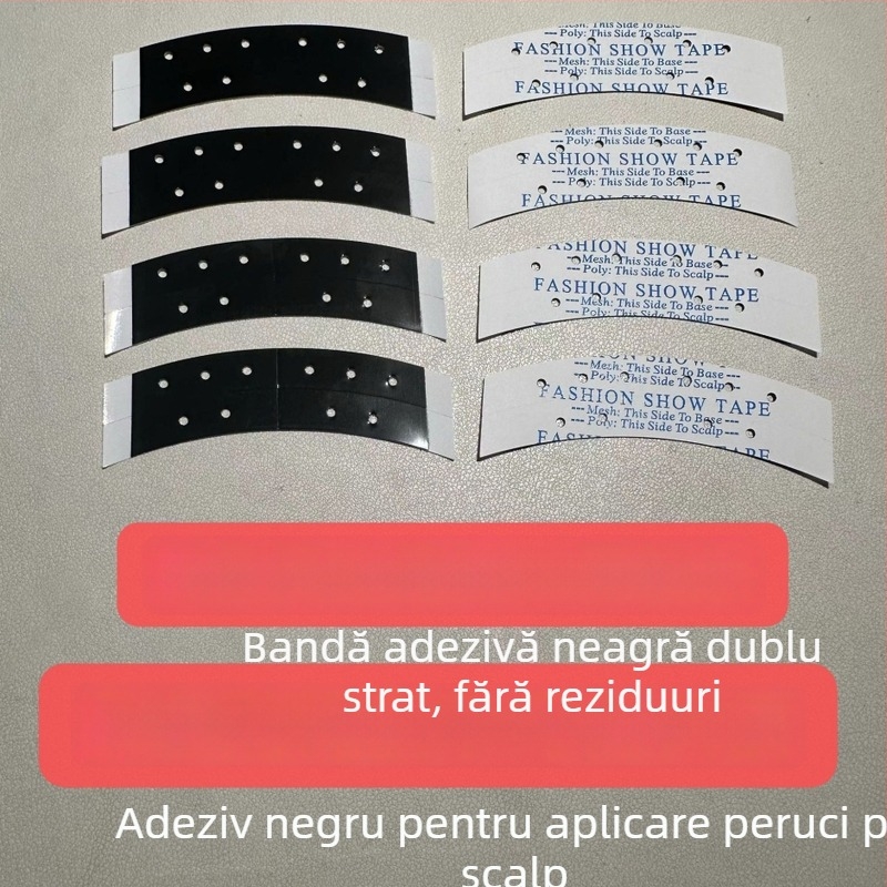 Film dublu față pentru peruci, bandă adezivă ultra-aderentă pentru peruci cu dantelă, fără cusături, formulă bio-proteină