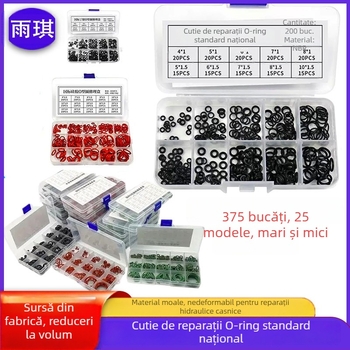 Kit Dingqing de reparație O-ring pentru valve și robinete – O-ringuri din cauciuc fluorat și garnituri din silicon rezistente la apă
