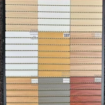 Panouri fonoabsorbante pentru perete, fibre de lemn din bambus, 210×12 cm, pentru săli de conferințe, design modern minimalist, montare pe perete, impermeabile