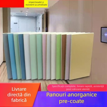 Panou ignifug de clasa A cu strat pre-acoperit pentru camere curate, panou antibacterian medical neorganic laminat, placă din silicat de calciu