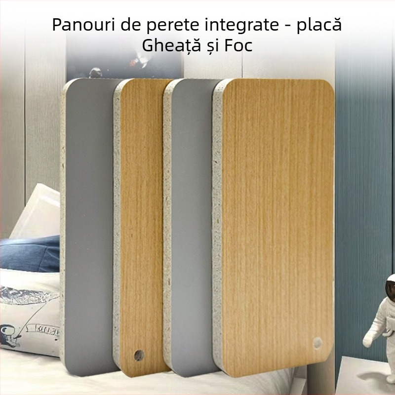 Panouri de perete integrate, rezistente la zgârieturi și uzură, panouri Ice-Fire pentru pereți, panouri de separare pentru baie, decor pentru peretele din spatele televizorului, rezistente la apă