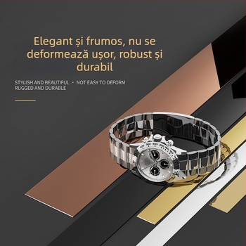 Benzi decorative din oțel inoxidabil 304 pentru plăci și plafoane, margini lustruite, benzi autoadezive de contur