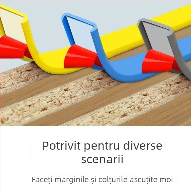 Bandă de margine în formă de U, autoadezivă, din TPE, pentru mobilier, dulapuri, mese și scaune