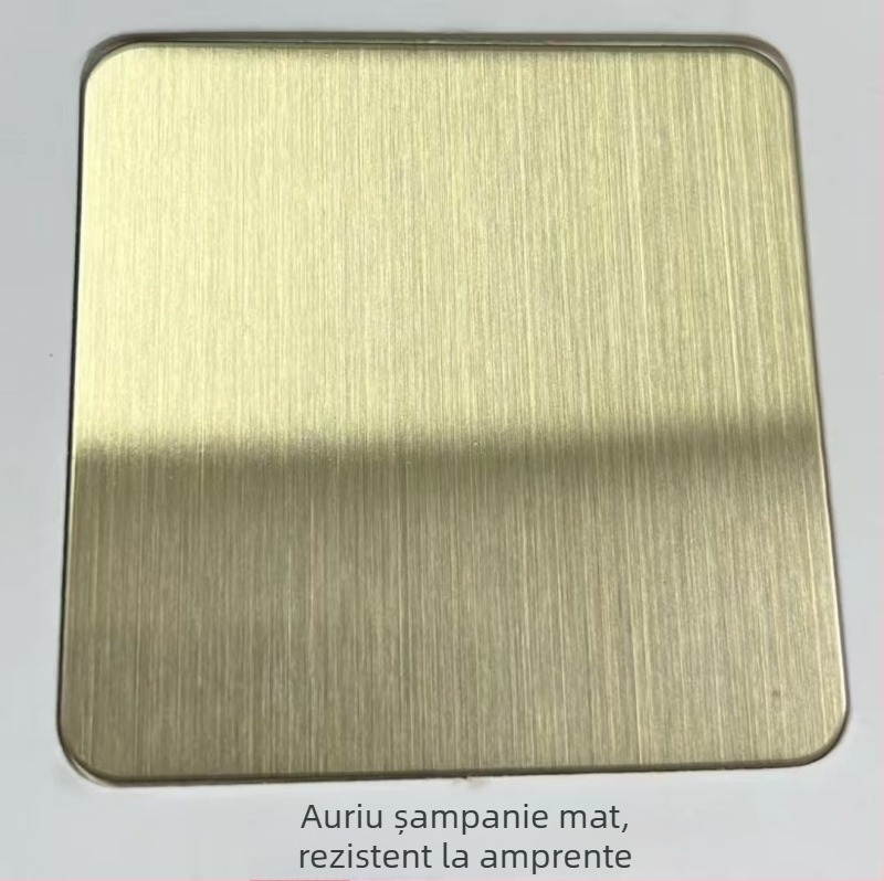 Bandă decorativă din oțel inoxidabil în formă de U, bandă marginală din aliaj de aluminiu cu caneluri concave, pentru plafoane curbate și pereți de fundal