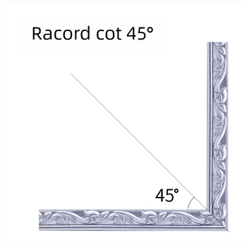 Nou profil decorativ din PVC flexibil, 2,5 cm, cu accente din PU și ipsos pentru rame, plafoane și oglinzi