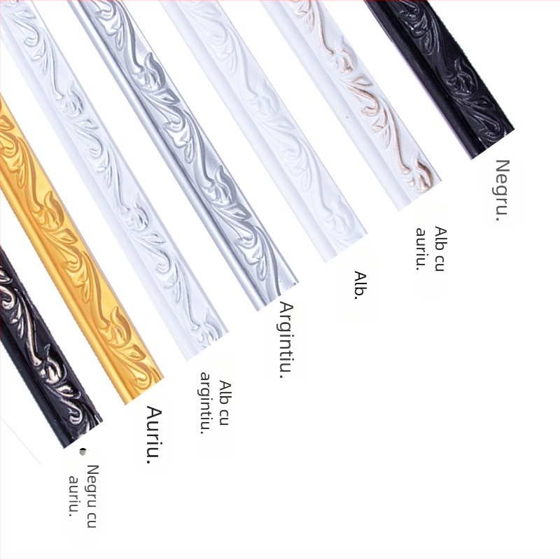 Nou profil decorativ din PVC flexibil, 2,5 cm, cu accente din PU și ipsos pentru rame, plafoane și oglinzi